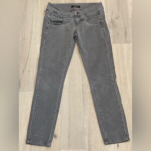 Killah Skinny Low Rise Washed Gray Pants Size 27